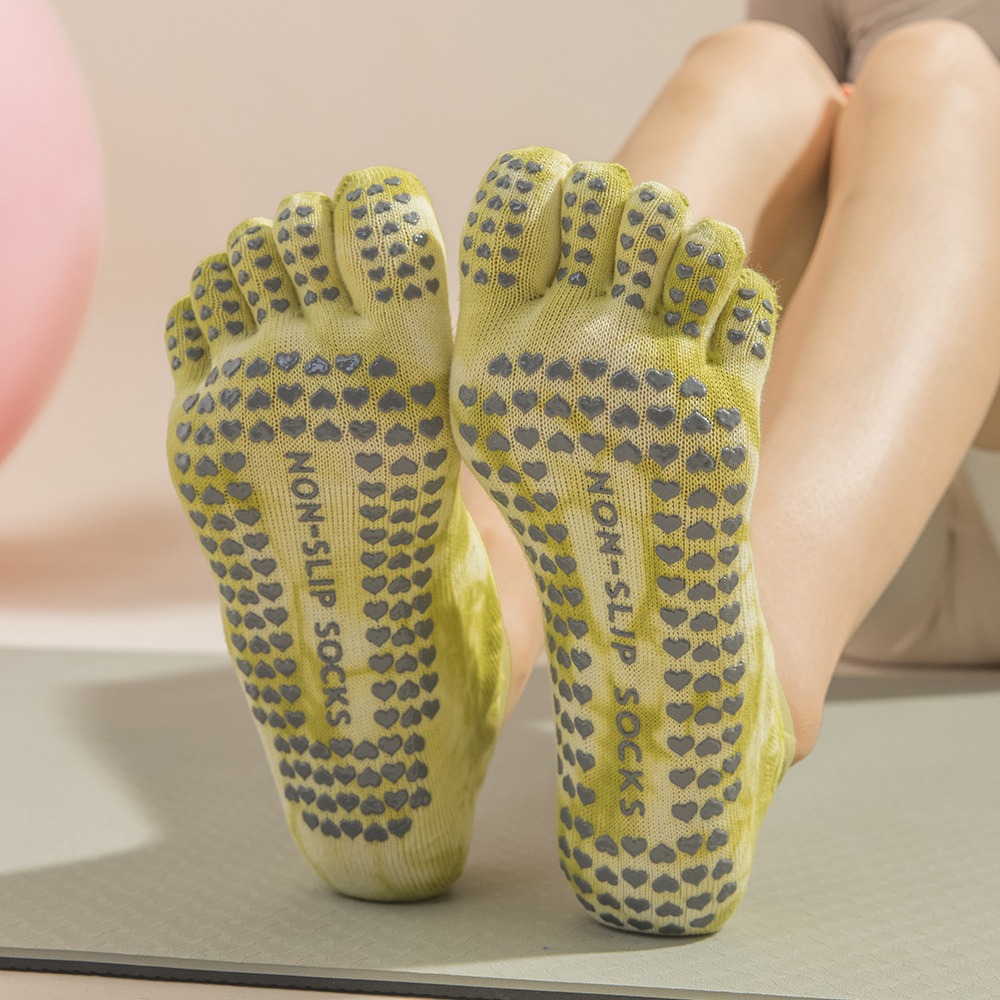 Tie-Dye Women's Five Finger Gr - đánh giá và giá Grip Sock Yoga