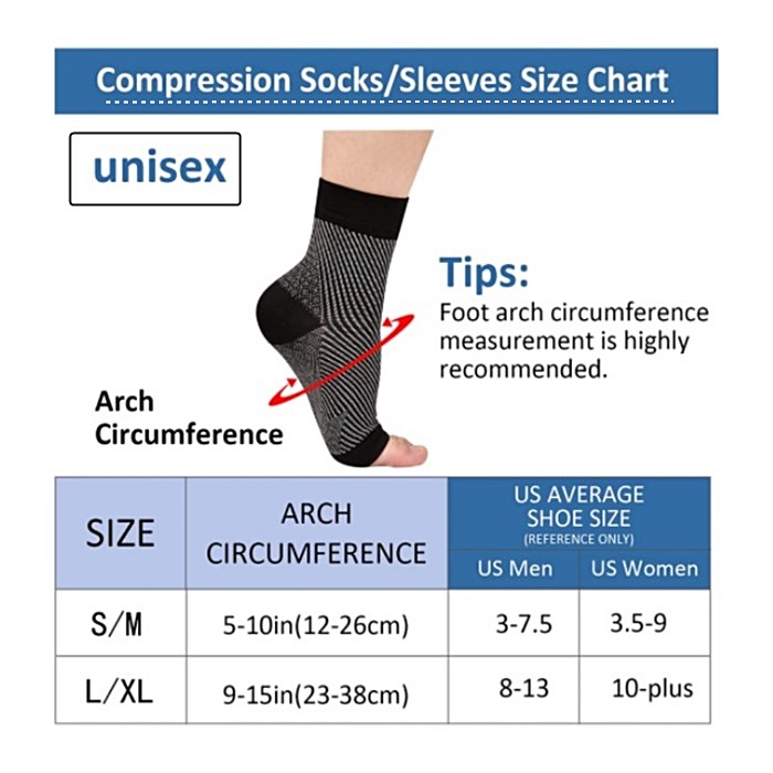 1pair Neuropathy socks,Ankle b - đánh giá và giá Ankle Brace Sock