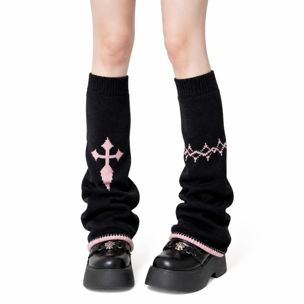 Alt Style Asymmetric Knit Leg  - đánh giá và giá Boot Sock Slouchy