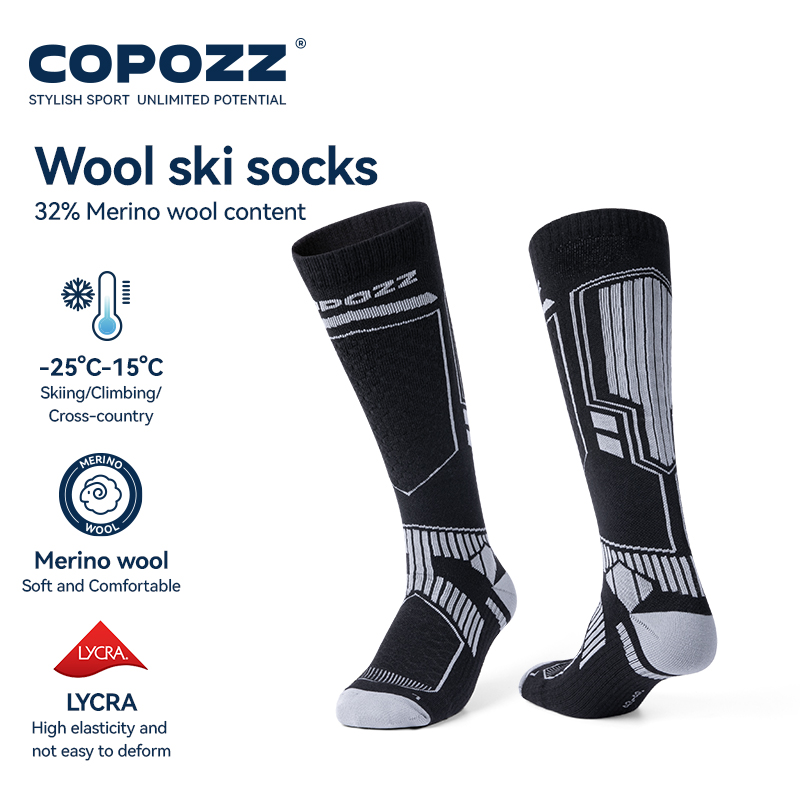 COPOZZ Merino Wool Winter Ski  - đánh giá và giá Thermal Sock Winter