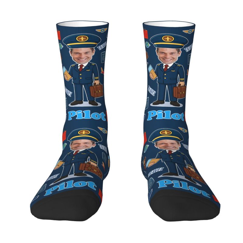 Novelty Men's Funny Pilot Cust - đánh giá và giá Dress Sock Men