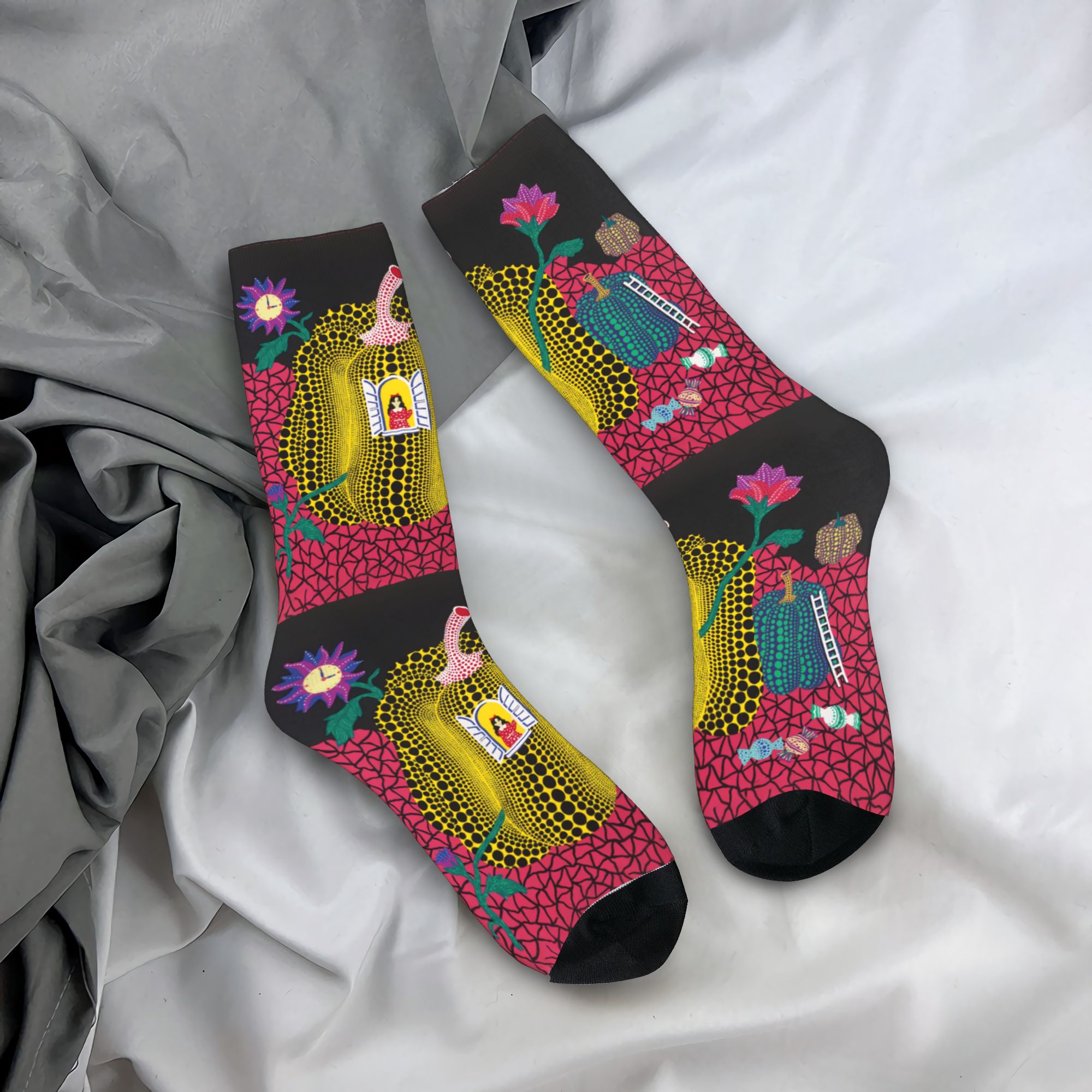 Custom Yayoi Kusama Abstract P - đánh giá và giá Dress Sock Men