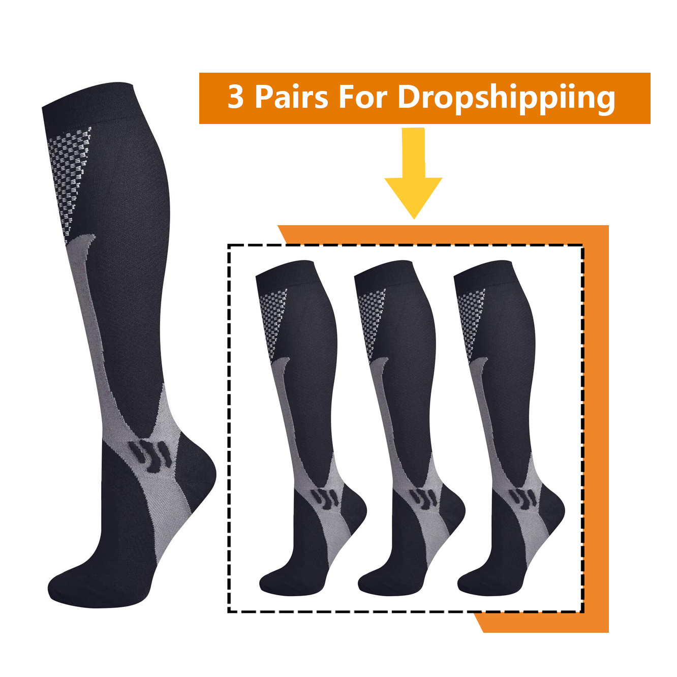 Brothock 3 Đôi Cho Dropshippin - đánh giá và giá Compression Sock Medical