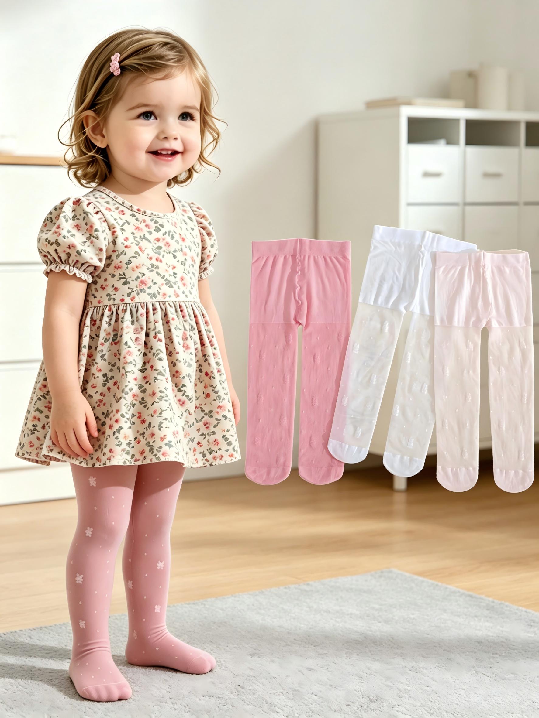 3Pack Toddler Girls Floral Pri - đánh giá và giá Tights Pantyhose Sheer