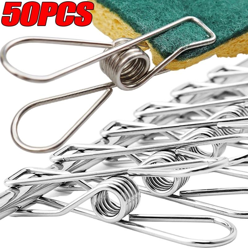 10/50PCS Stainless Steel Clips - đánh giá và giá Sock Organizer Tray