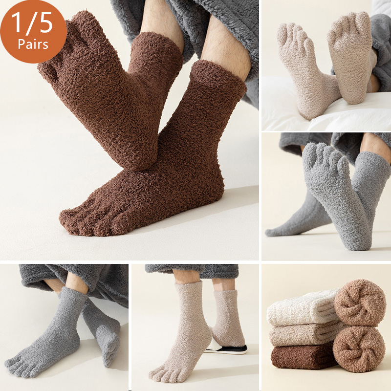 1/5 Pairs Mans Thermal Toe Soc - đánh giá và giá Thermal Sock Winter